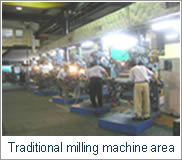 tradltional milling machine area